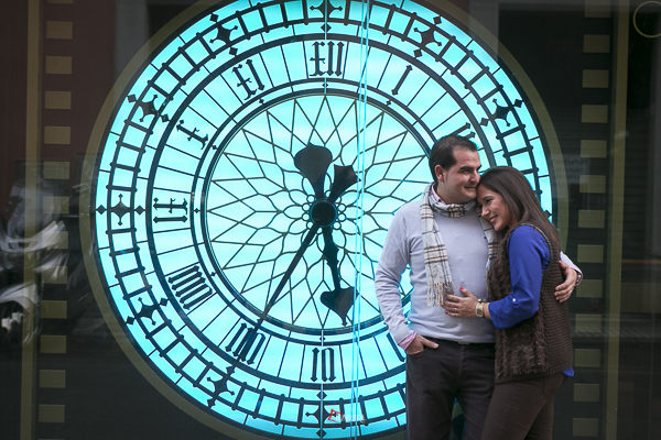 Fotos de preboda en Navidad en Sevilla