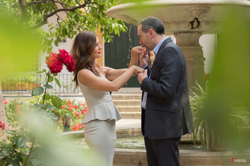 Fotos de boda en el Alcazar en Sevilla